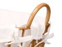 Kipit Panier Rond Naturel avec Poignées en Tissu et Fer 47x41x44 cm (Set de 6)