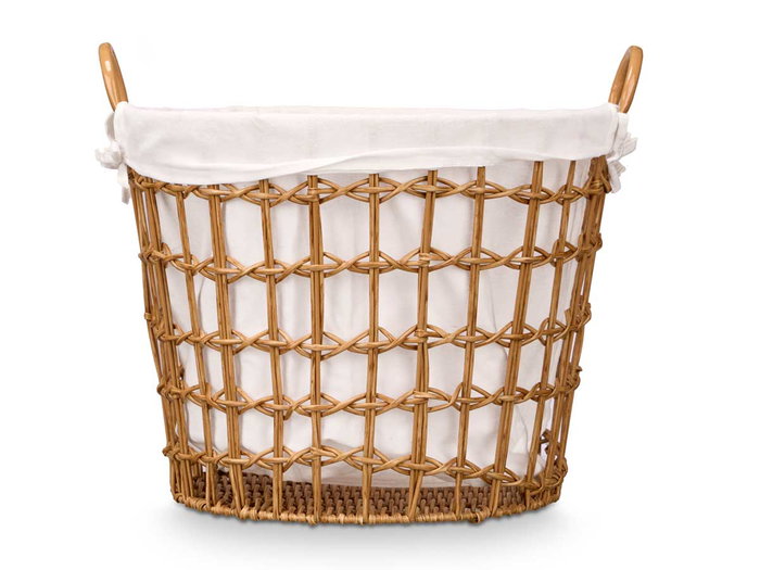 Kipit Panier Rond Naturel avec Poignées en Tissu et Fer 47x41x44 cm (Set de 6) Kipit Panier Rond Naturel avec Poignées en Tissu et Fer 47x41x44 cm (Set de 6)