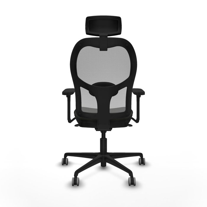 Piqueras y Crespo Chaise de Bureau avec Appui-tête 3D036G2 Noir