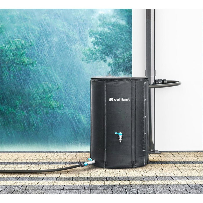 Cellfast Réservoir pliant collecteur d'eau de pluie, 250 l, ø60 x 90 cm