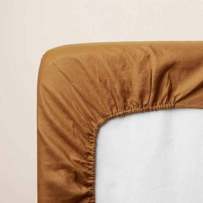 P'Tit Dodo Drap housse en jersey Caramel - 60 x 120 cm P'Tit Dodo Drap housse en jersey Caramel - 60 x 120 cm