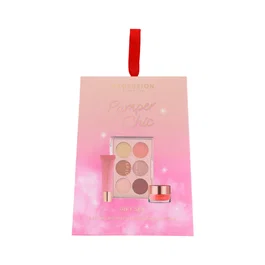 Profusion Cosmetics Set Nudes avec Palette de Fards à Paupières, Baume et Gommage à la Fraise