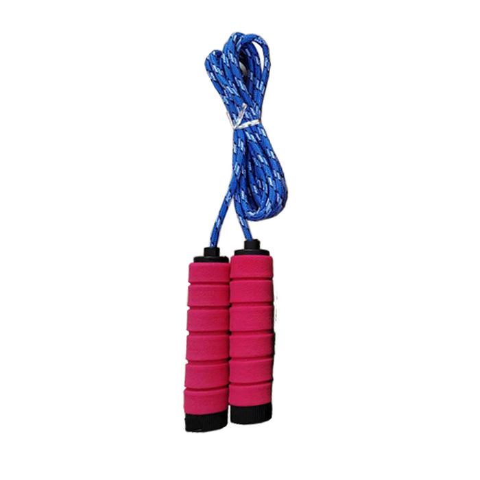 Marbueno 10384 Corde à Sauter avec Poignées en Mousse – 5mm x 2,5m, Couleur Assortie – Été, Jardin et Plage