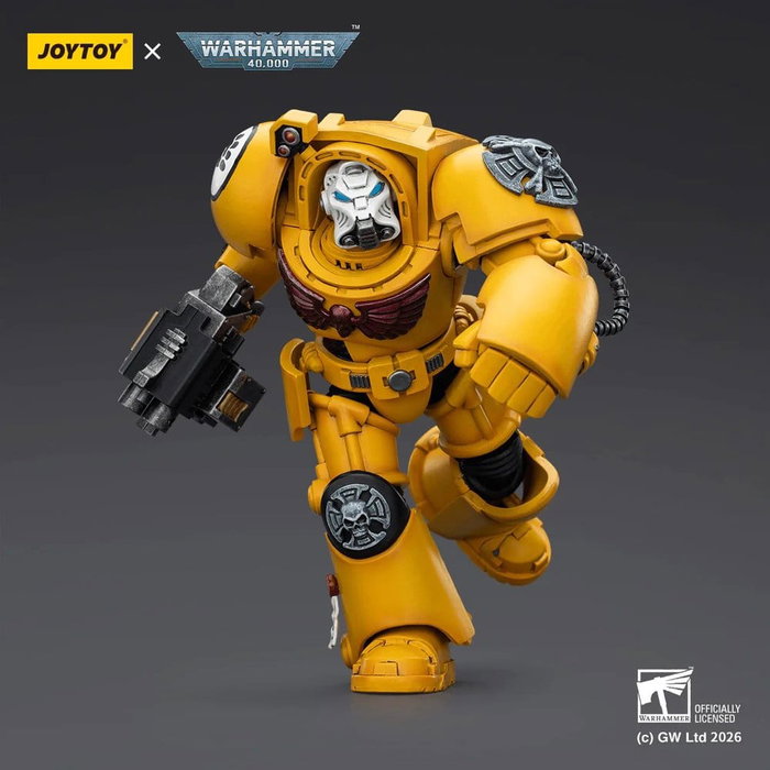 Joy Toy (CN) Warhammer 40,000 figurine Imperial Fists Terminator 2 avec Power Fist et Storm Bolter 14 cm
