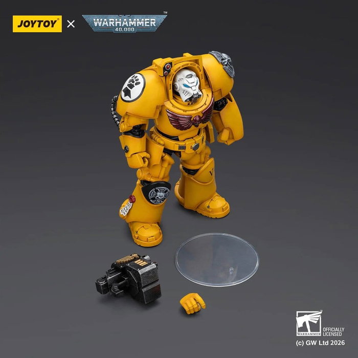Joy Toy (CN) Warhammer 40,000 figurine Imperial Fists Terminator 2 avec Power Fist et Storm Bolter 14 cm
