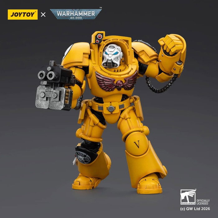 Joy Toy (CN) Warhammer 40,000 figurine Imperial Fists Terminator 2 avec Power Fist et Storm Bolter 14 cm