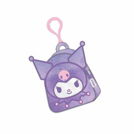 Cerdá Porte-monnaie en peluche Hello Kitty et Kuromi - Violet