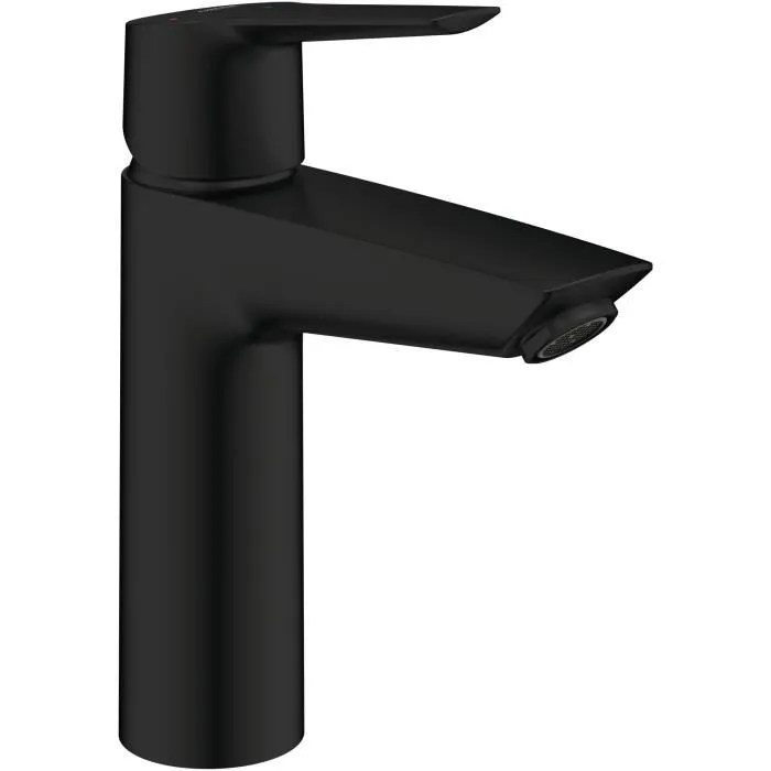 GROHE Mitigeur de lavabo monocommande Start Noir mat Taille M avec bec moyen et technologie économie d'eau - Garantie 5 ans GROHE Mitigeur de lavabo monocommande Start Noir mat Taille M avec bec moyen et technologie économie d'eau - Garantie 5 ans