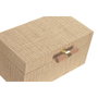 Home ESPRIT Boîte à bijoux Naturel Bois (2 Unités)