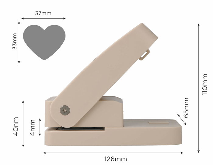 Innspiro Perforatrice Eva Foam Super Punch cœur 38mm