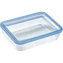 Pyrex - Lot de 3 boîtes de conservation en verre rectangulaires 0,8 L - Résistantes au congélateur et au four (-40°C à +350°C) - Sans BPA