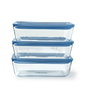 Pyrex Lot de 3 Boîtes de Conservation Zero Plastic 0,8 L