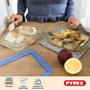 Pyrex Lot de 3 Boîtes de Conservation Zero Plastic 0,8 L