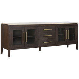Buffet Home ESPRIT Marbre Bois de manguier 200 x 40 x 70 cm