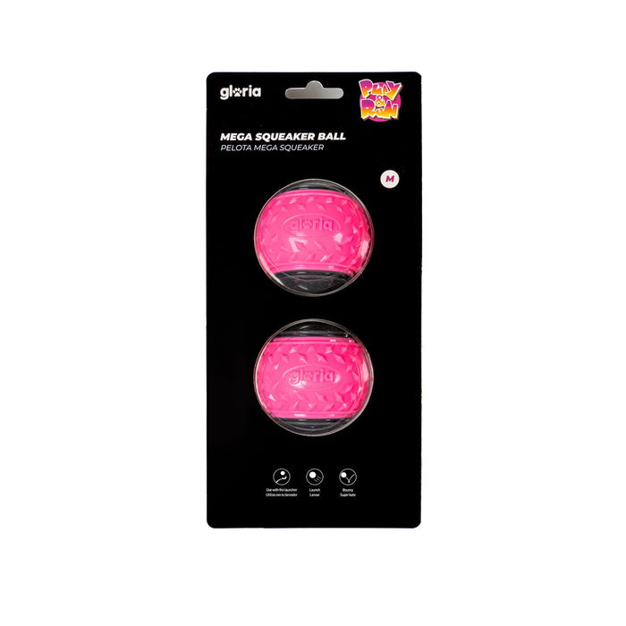 Boule pour animaux de compagnie Gloria PLAY AND RUN Rose TPR M 6,35 cm 2 Unités Boule pour animaux de compagnie Gloria PLAY AND RUN Rose TPR M 6,35 cm 2 Unités