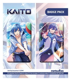 POPbuddies Vocaloid pack 2 badges Kaito (Art by kuuma) inevitable