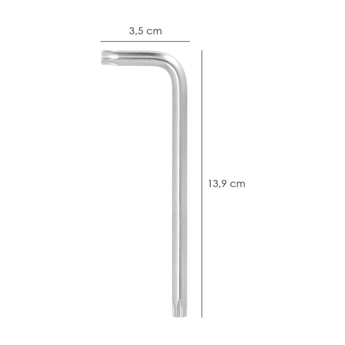 WOLFPACK LINEA PROFESIONAL Clé Torx inviolable longue T45