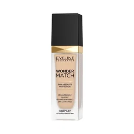 Eveline Cosmetics Wonder Match Skin Absolute Perfection Fond de teint liquide 10, Vanille légère