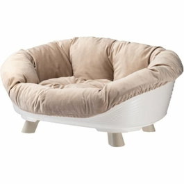 Ferplast Panier corbeille blanc avec coussin - Taille L