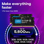 Crucial CT64G56C46S5 - Mémoire RAM 64 Go DDR5 5600 MHz SODIMM pour PC portable (Kit de 2 barrettes de 32 Go)