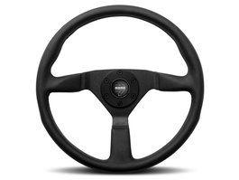 Momo MOMVMONTECBLK38R Volant Montecarlo 380 mm Cuir Noir Klaxon NFC