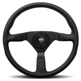 Momo MOMVMONTECBLK38R Volant Montecarlo 380 mm Cuir Noir Klaxon NFC