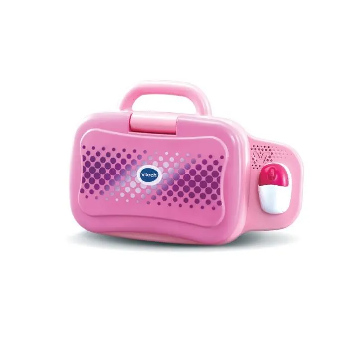 VTech Ordinateur Éducatif Ludo-éducatif Genius Pro Rose - Écran LCD Rétroéclairé, Clavier, Souris et 20 Activités, Pour Enfants de 3 à 7 Ans