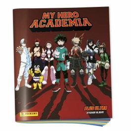 Panini My Hero Academia Album + porte-cartes avec 200 stickers et 50 cartes