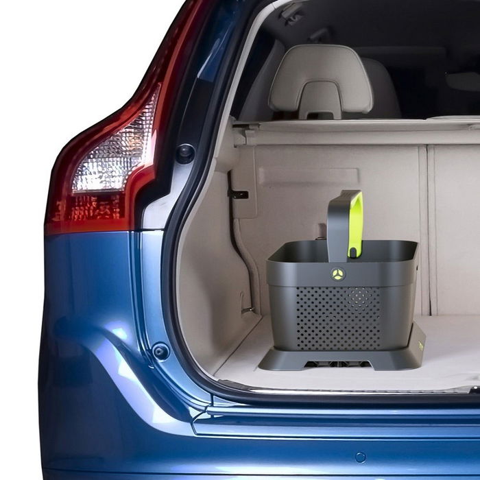 Rati Panier - Vert V01344, Panier de Courses pour Voiture, Design Moderne, 92,3 % Plastique Recyclé