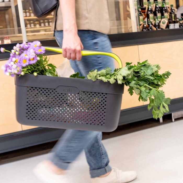 Rati Panier - Vert V01344, Panier de Courses pour Voiture, Design Moderne, 92,3 % Plastique Recyclé