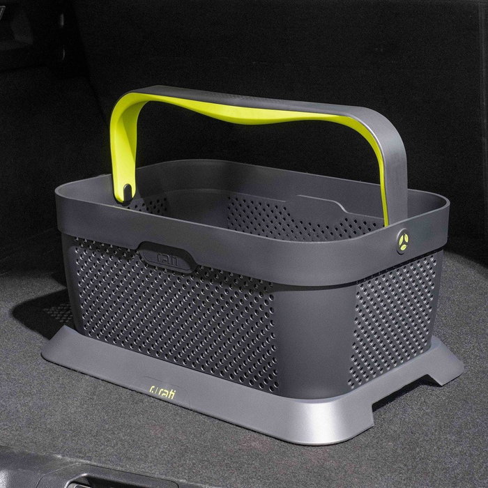 Rati Panier - Vert V01344, Panier de Courses pour Voiture, Design Moderne, 92,3 % Plastique Recyclé