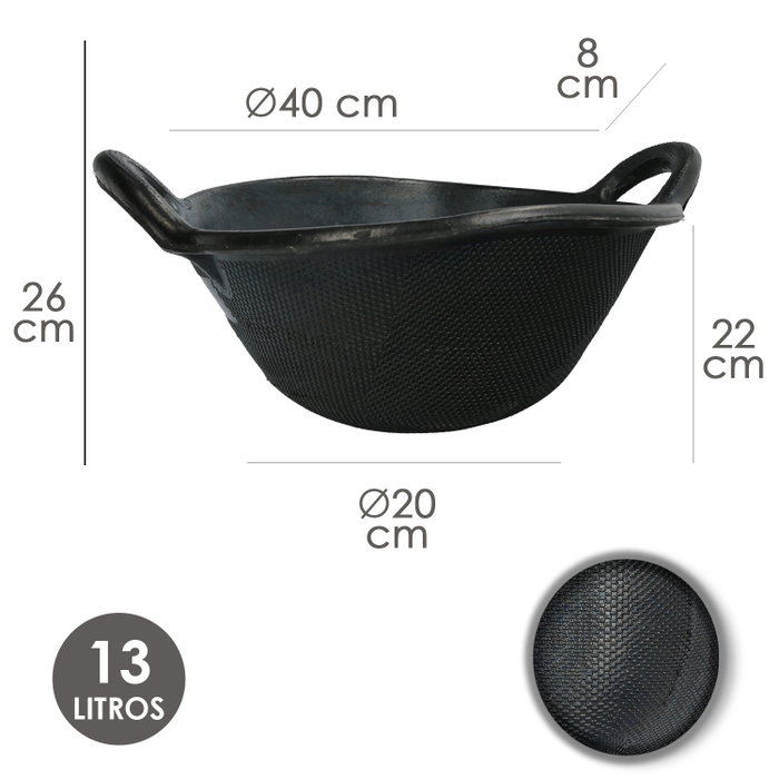 WOLFPACK LINEA PROFESIONAL Panier en caoutchouc Spart Wolfpack 13 L