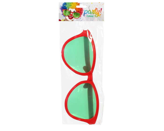 Gafas De Sol Gigantes Rouges XXL pour Déguisement Humoristique - Accessoire Fête, Carnaval et Costume
