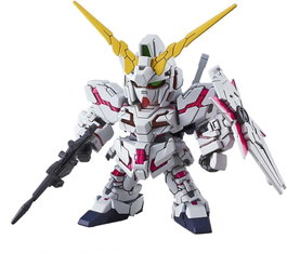 Bandai SD EX-005 Maquette SD Gundam EX-Standard 005 Unicorn Mode Destroy, Kit Modèle Gunpla, Snap Fit, 20.5 cm