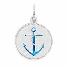 Alex And Ani Charm Ancre Finition Brillante CS16C56SS