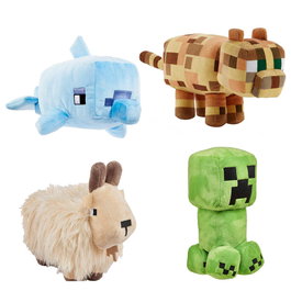 Mattel Peluche Minecraft Basique 20 cm Hbn39 – Licorne Officielle, Matière Premium, +3 Ans