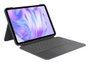 Logitech Combo Touch Coque Clavier avec Trackpad pour Apple iPad Pro 11 pouces (M4), QWERTY Espagnol, Grafit
