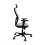 Piqueras y Crespo Chaise de Bureau avec Appui-tête 2D036G2 Gris clair