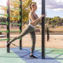 Pack machine abdominaux pliable et set bandes de résistance avec accessoires et guide InnovaGoods