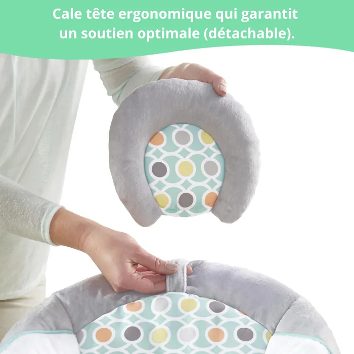 Ingenuity Transat bébé Morrison avec arche d'éveil et jouets amovibles, 8 mélodies et vibrations apaisantes Ingenuity Transat bébé Morrison avec arche d'éveil et jouets amovibles, 8 mélodies et vibrations apaisantes