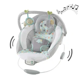 Ingenuity Transat bébé Morrison avec arche d'éveil et jouets amovibles, 8 mélodies et vibrations apaisantes