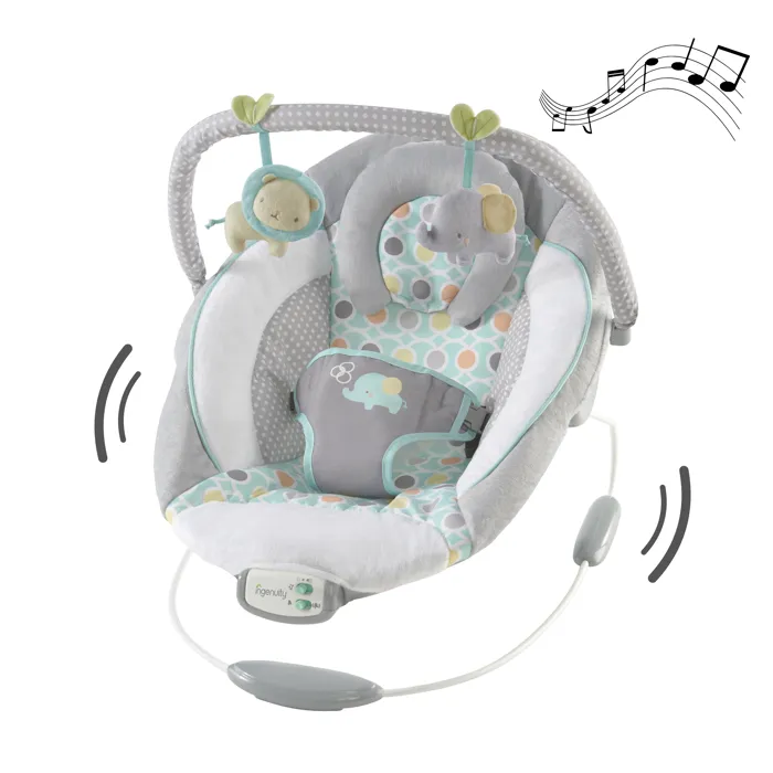 Ingenuity Transat bébé Morrison avec arche d'éveil et jouets amovibles, 8 mélodies et vibrations apaisantes Ingenuity Transat bébé Morrison avec arche d'éveil et jouets amovibles, 8 mélodies et vibrations apaisantes