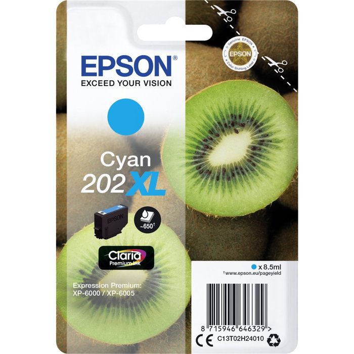 Epson Cartouche d'encre Claria Premium 202 XL Cyan