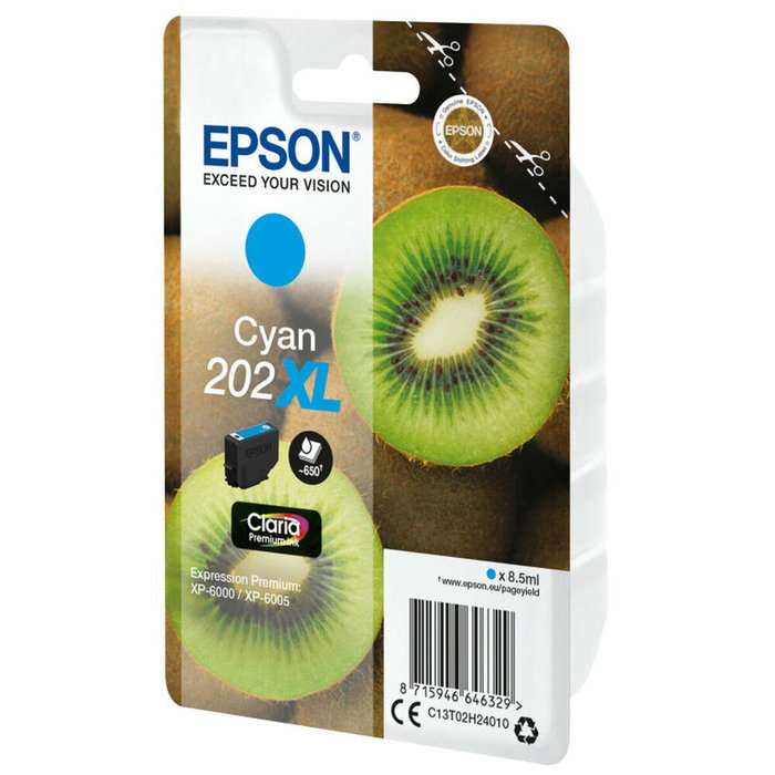 Epson Ink 202XL / C13T02H24010 Cyan XL