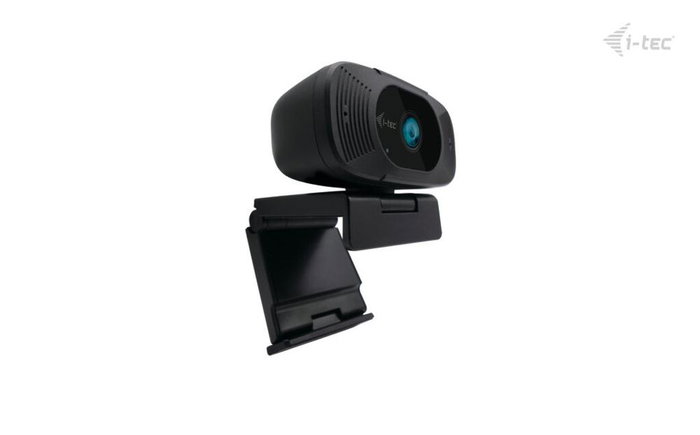 i-tec Solomon 300 Webcam 4K Ultra HD 8.29MP 92° Angle de Vision Large USB Plug & Play pour Streaming et Vidéoconférence Noir