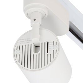 Enceinte Bluetooth monophasée 20 W pour rail d'éclairage, blanche