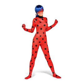 My Other Me Déguisement Miraculous Ladybug Complet (Mono, Gants, Guêtres, Masque, Perruque, Yo-Yo, Boucles d'Oreilles) Taille XS