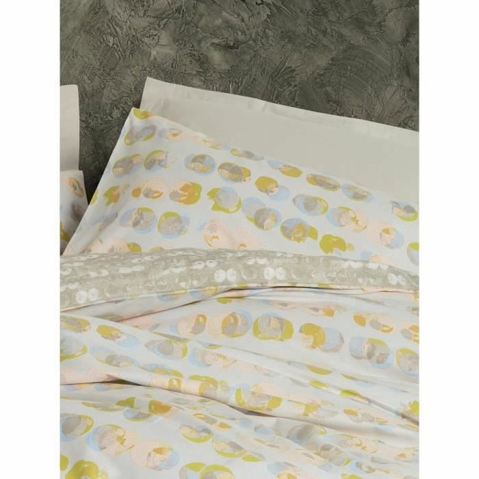 BigBuy Home Parure de couette beige à pois en coton renforcé BigBuy Home Parure de couette beige à pois en coton renforcé
