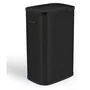 KITCHEN MOVE Poubelle de cuisine Portland 60L avec ouverture par pression - Acier inoxydable noir - Capacité 60 litres