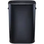 KITCHEN MOVE Poubelle de cuisine Portland 60L avec ouverture par pression - Acier inoxydable noir - Capacité 60 litres